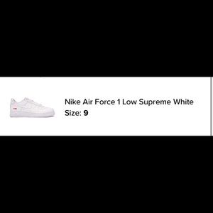 Supreme Air Force 1 White